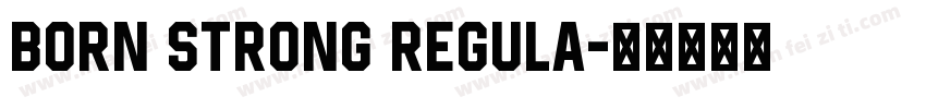 Born Strong Regula字体转换